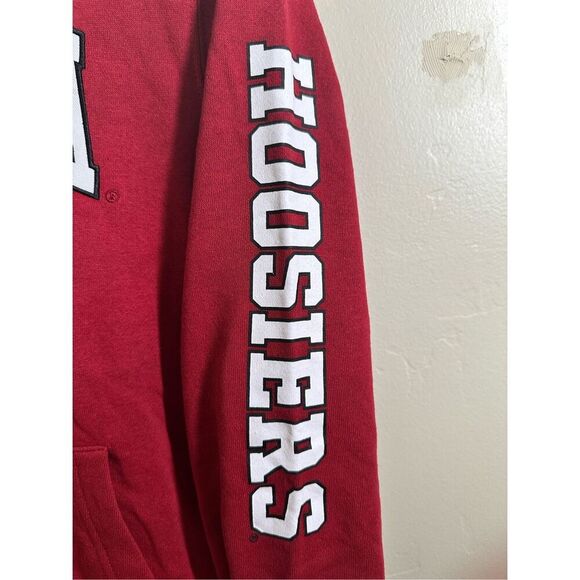 University of Indiana Hoosiers Red and White Colosseum Youth Hoodie Size Medium - Picture 5 of 6
